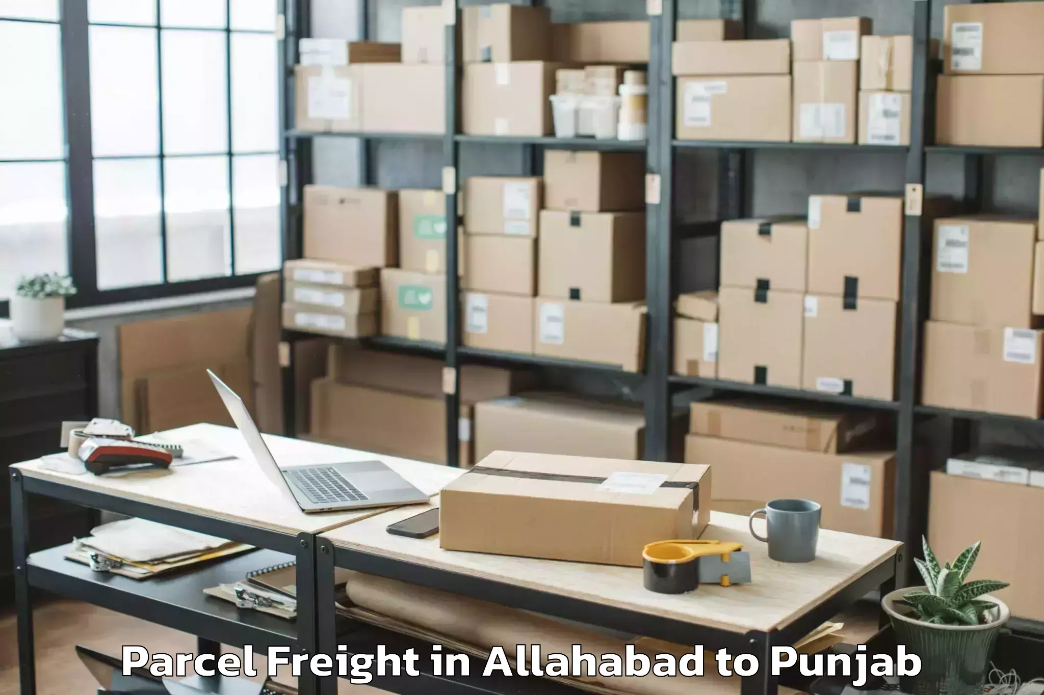 Easy Allahabad to Balachor Parcel Freight Booking